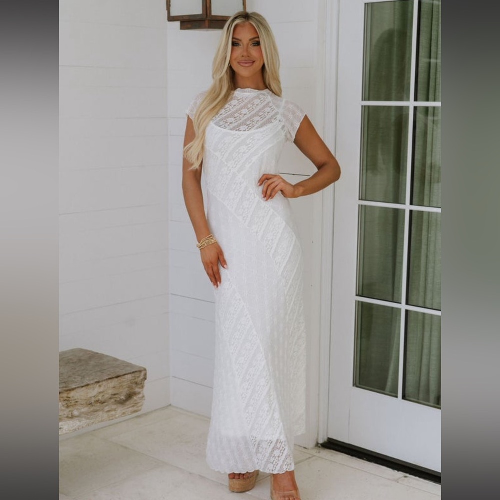 Mustard Seed White Maxi Dress